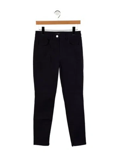 Pre-owned St John Mid-rise Skinny Leg Jeans In Blue