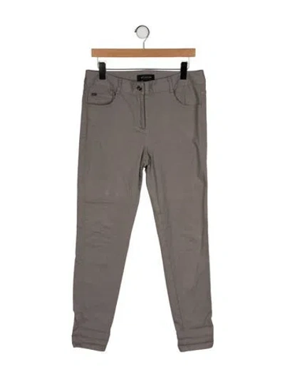 Pre-owned St John Mid-rise Skinny Leg Jeans In Gray