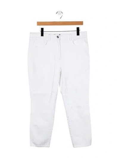 Pre-owned St John Mid-rise Straight Leg Jeans In Blue