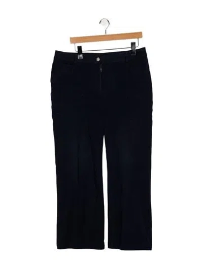 Pre-owned St John Mid-rise Straight Leg Jeans In Blue