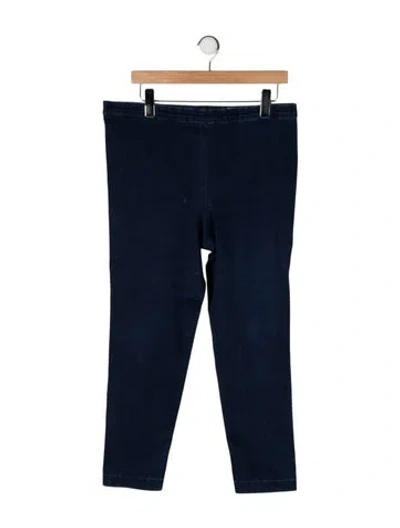 Pre-owned St John Mid-rise Straight Leg Jeans In Blue