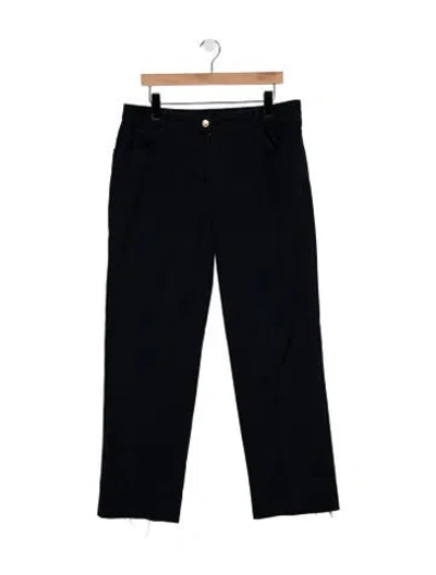 Pre-owned St John Mid-rise Straight Leg Jeans In Blue