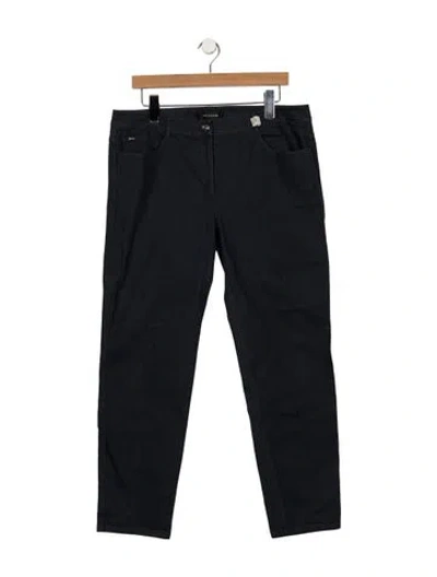 Pre-owned St John Mid-rise Straight Leg Jeans In Blue