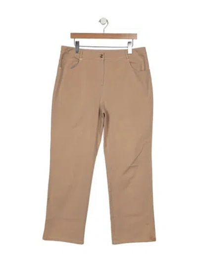 Pre-owned St John Mid-rise Straight Leg Jeans In Neutral
