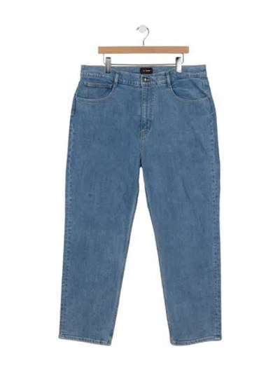 Pre-owned St John Mid-rise Straight Leg Jeans W/ Tags In Blue