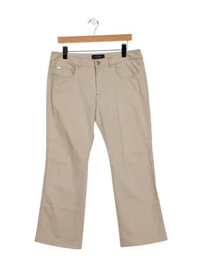 Pre-owned St John Mid-rise Wide Leg Jeans In Gray