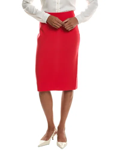 St John St. John Milano Knit Skirt In Red