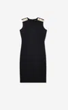 St John Milano Knit Sleeveless Dress In Bkec