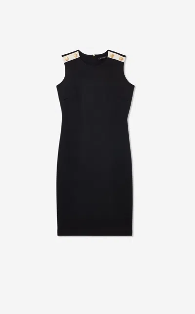 St John Milano Knit Sleeveless Dress In Bkec