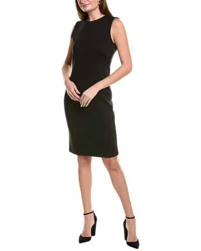 St John St. John Milano Wool-blend Dress In Black