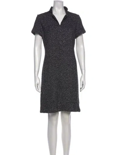 Pre-owned St John Mini Dress In Black