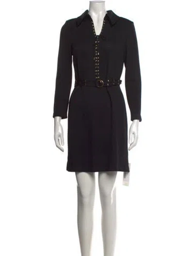 Pre-owned St John Mini Dress In Black