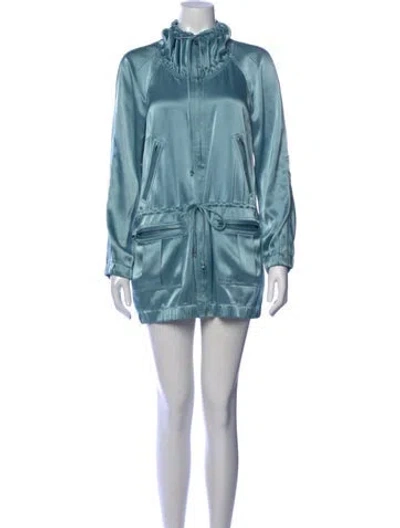 Pre-owned St John Mini Dress In Blue