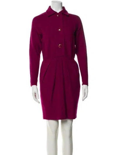 Pre-owned St John Mini Dress In Pink
