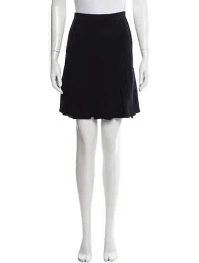 Pre-owned St John Mini Skirt In Black