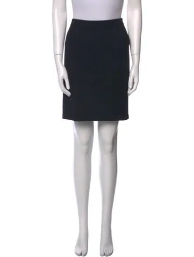 Pre-owned St John Mini Skirt In Black