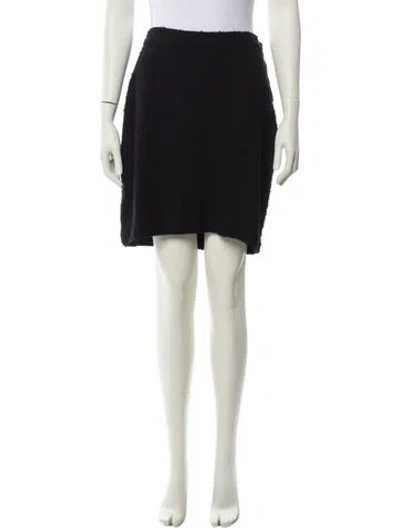 Pre-owned St John Mini Skirt In Black
