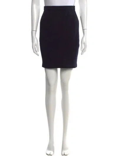 Pre-owned St John Mini Skirt In Black