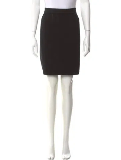 Pre-owned St John Mini Skirt In Black