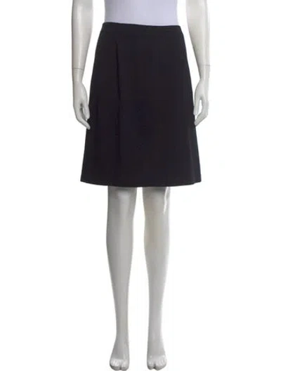 Pre-owned St John Mini Skirt In Black