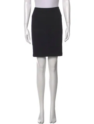 Pre-owned St John Mini Skirt In Black