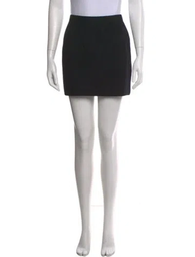 Pre-owned St John Mini Skirt In Black