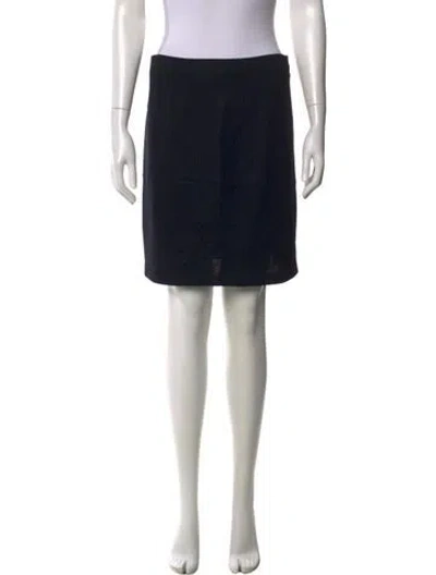 Pre-owned St John Mini Skirt In Black