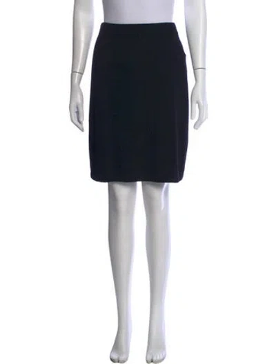 Pre-owned St John Mini Skirt In Black