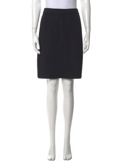 Pre-owned St John Mini Skirt In Black