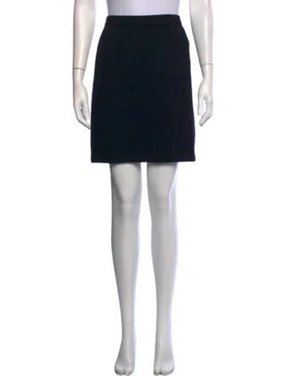 Pre-owned St John Mini Skirt In Black