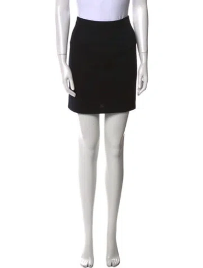 Pre-owned St John Mini Skirt In Blue
