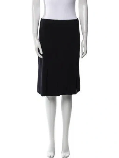 Pre-owned St John Mini Skirt In Blue