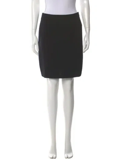 Pre-owned St John Mini Skirt In Blue