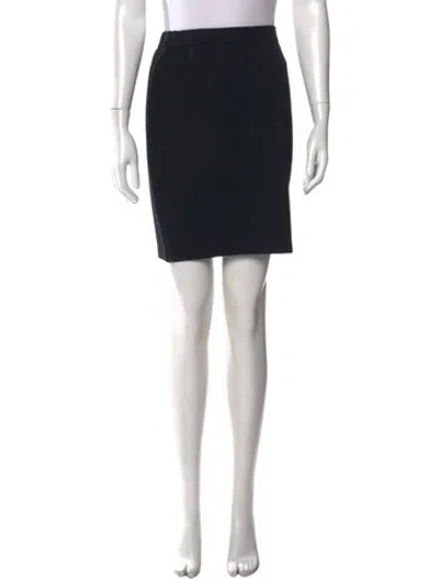 Pre-owned St John Mini Skirt In Blue
