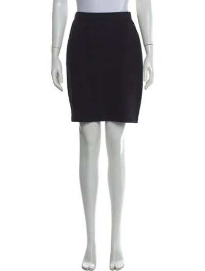 Pre-owned St John Mini Skirt In Blue