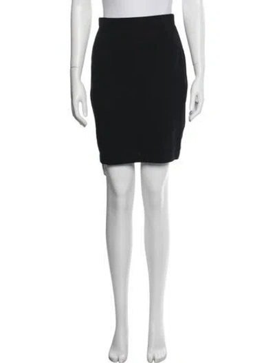 Pre-owned St John Mini Skirt In Blue