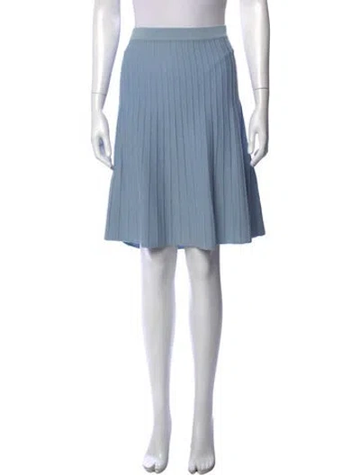Pre-owned St John Mini Skirt In Blue