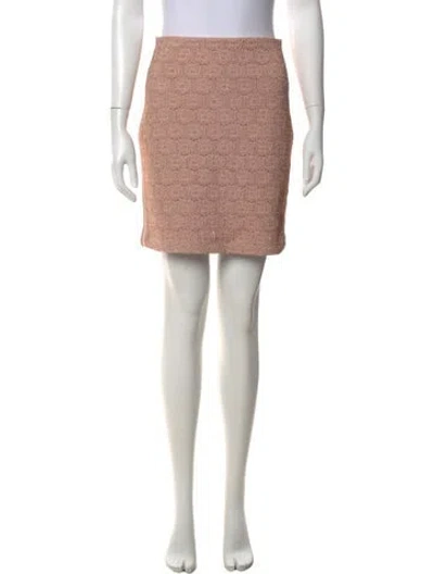 Pre-owned St John Mini Skirt In Brown