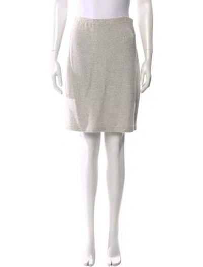 Pre-owned St John Mini Skirt In Gray