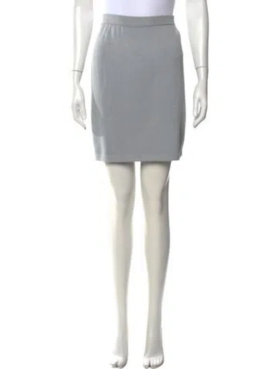 Pre-owned St John Mini Skirt In Grey