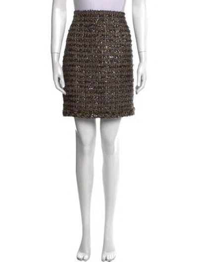 Pre-owned St John Mini Skirt In Multi