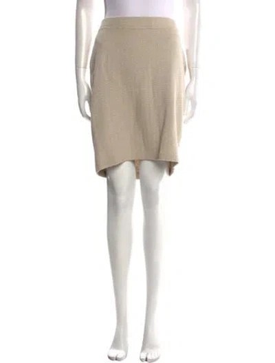 Pre-owned St John Mini Skirt In Neutral