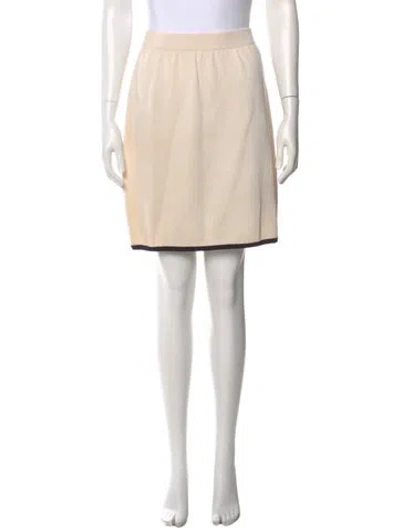 Pre-owned St John Mini Skirt In Neutral
