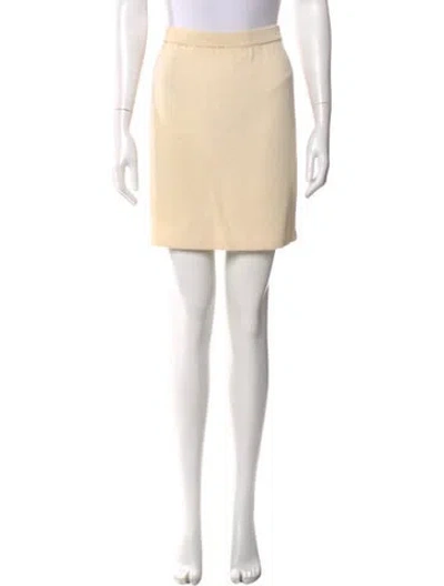 Pre-owned St John Mini Skirt In Neutral
