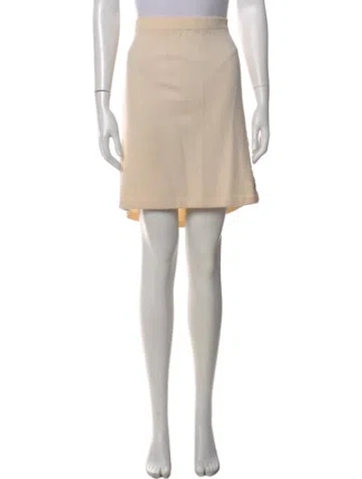 Pre-owned St John Mini Skirt In Neutral