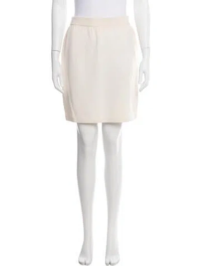 Pre-owned St John Mini Skirt In Neutral