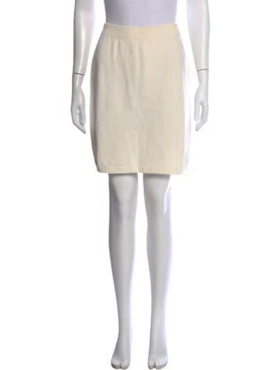 Pre-owned St John Mini Skirt In Neutral