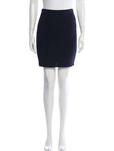 Pre-owned St John Mini Skirt In Neutral