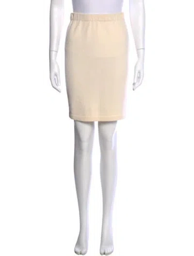 Pre-owned St John Mini Skirt In Neutral