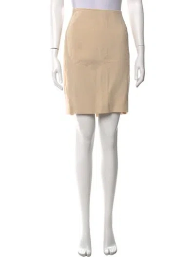 Pre-owned St John Mini Skirt In Neutrals